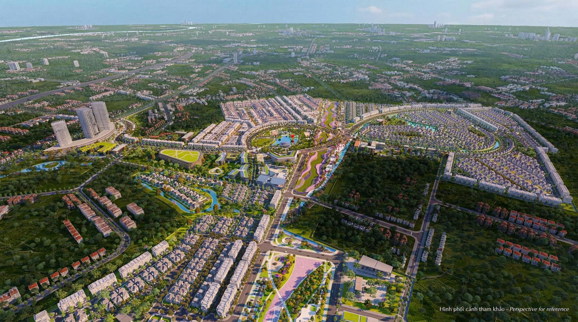 Phối cảnh tổng thể Hồng Hạc City