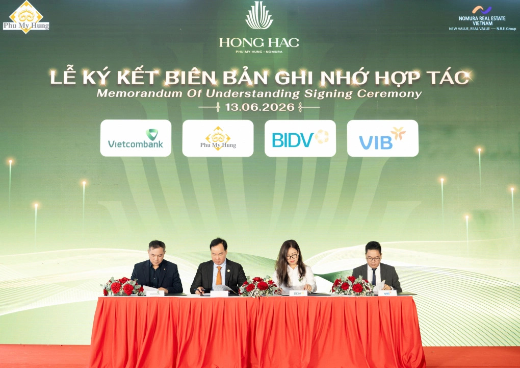 Lễ ký kết hợp tác giữa Phú Mỹ Hưng và các ngân hàng