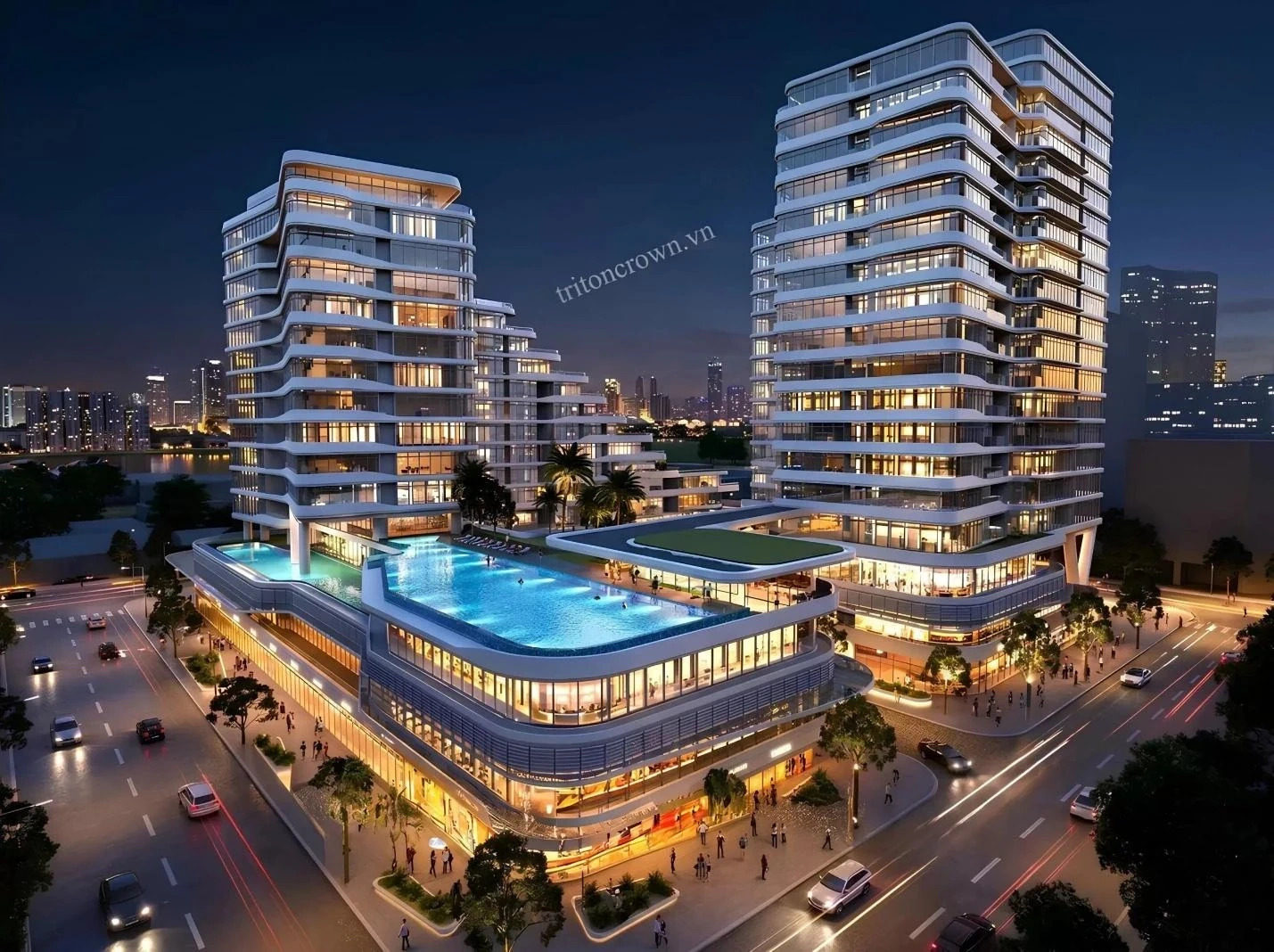 Vị trí Triton Crown tại Phú Mỹ Hưng
