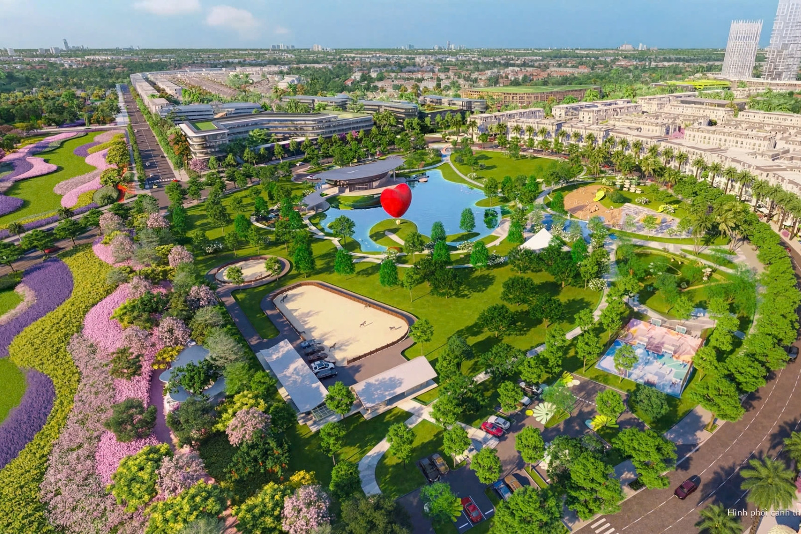 Những ngôi nhà đầu tiên đã hoàn thiện tại Hồng Hạc City