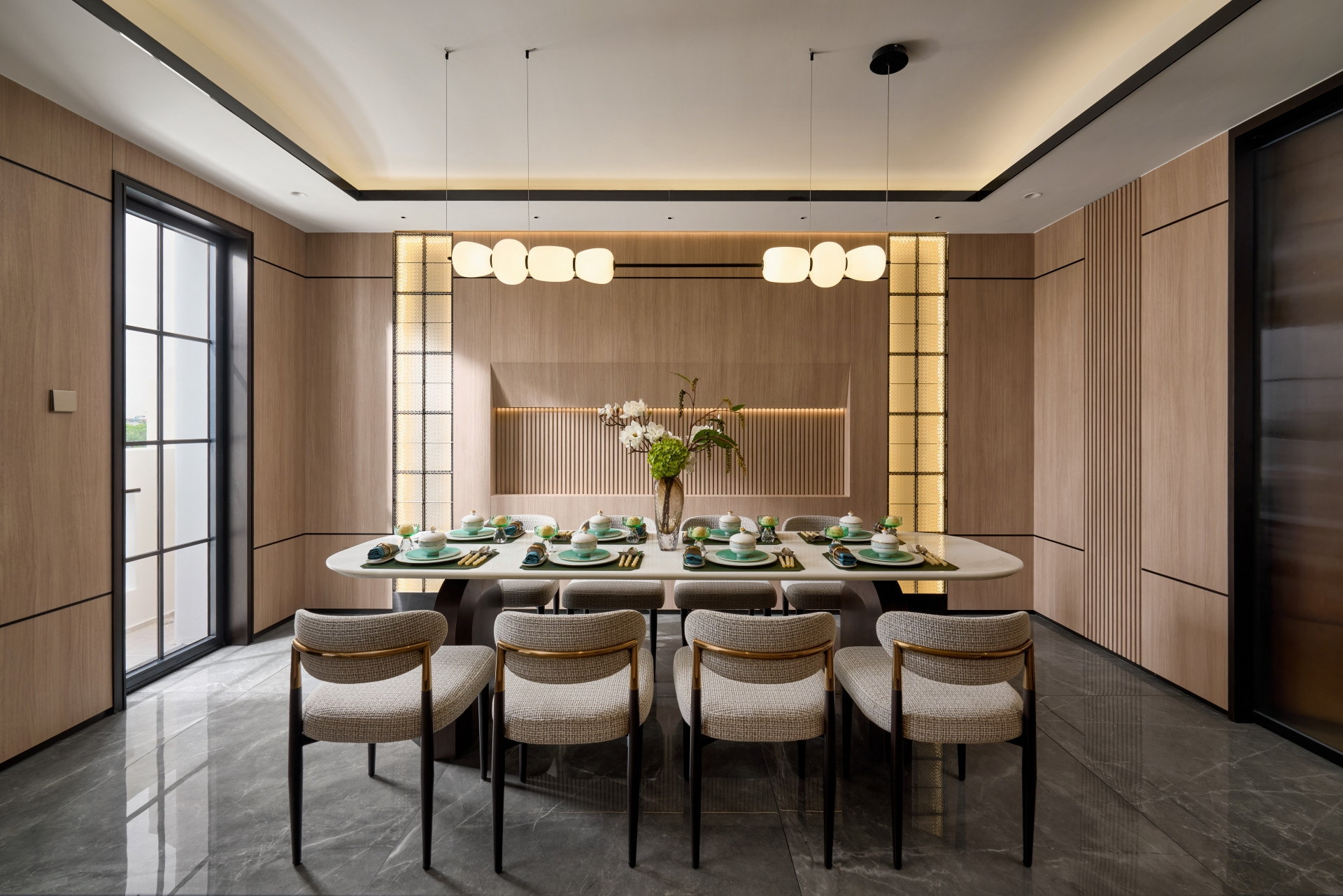 Không gian nội thất căn nhà mẫu phong cách Modern Zen tại Hồng Hạc City