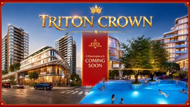 Phối cảnh tổng thể dự án Triton Crown Phú Mỹ Hưng