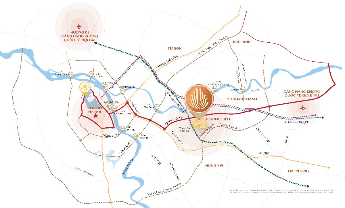 Vị trí Hồng Hạc City cửa ngõ Đông Bắc Hà Nội