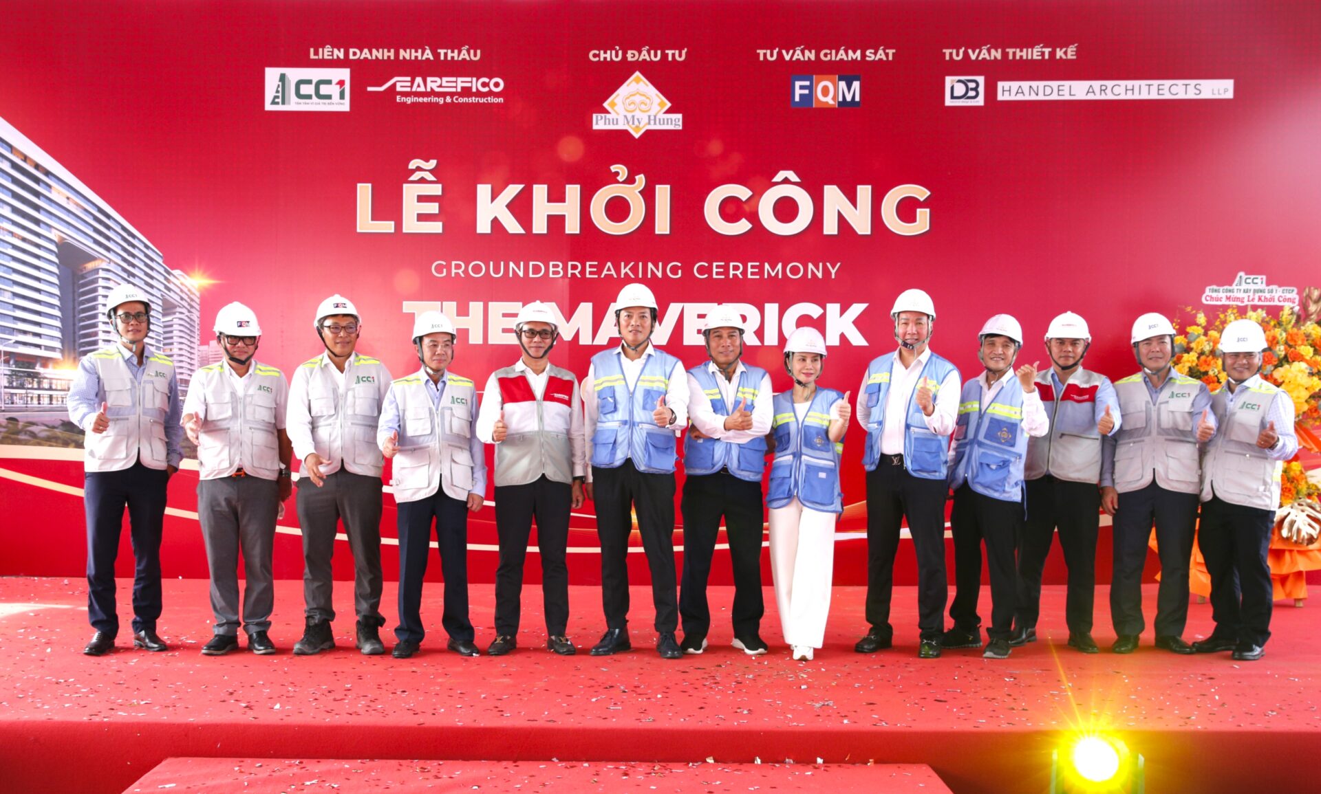 Không gian sự kiện lễ khởi công The Maverick